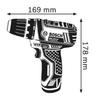 Bosch Professional Akku-Bohrschrauber 2 mit Tragetasche 10,8 V (2,0 Ah Stück, Ladegerät, inklusive) GSR10.8-2-LIN