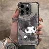 Anime Peripheral Demon Angel Airbag Mobile Phone Protective Case Suitable for Apple iPhone 17 ProMax 13 16 Pro 14 15 Plus Gift 6