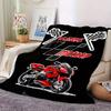 Motorcycle Motogp Checkered Flags Racing Bike Blanket With Customizable Name Soft And Comfortable Shawl Blanket For All Seasons Suitable For Home