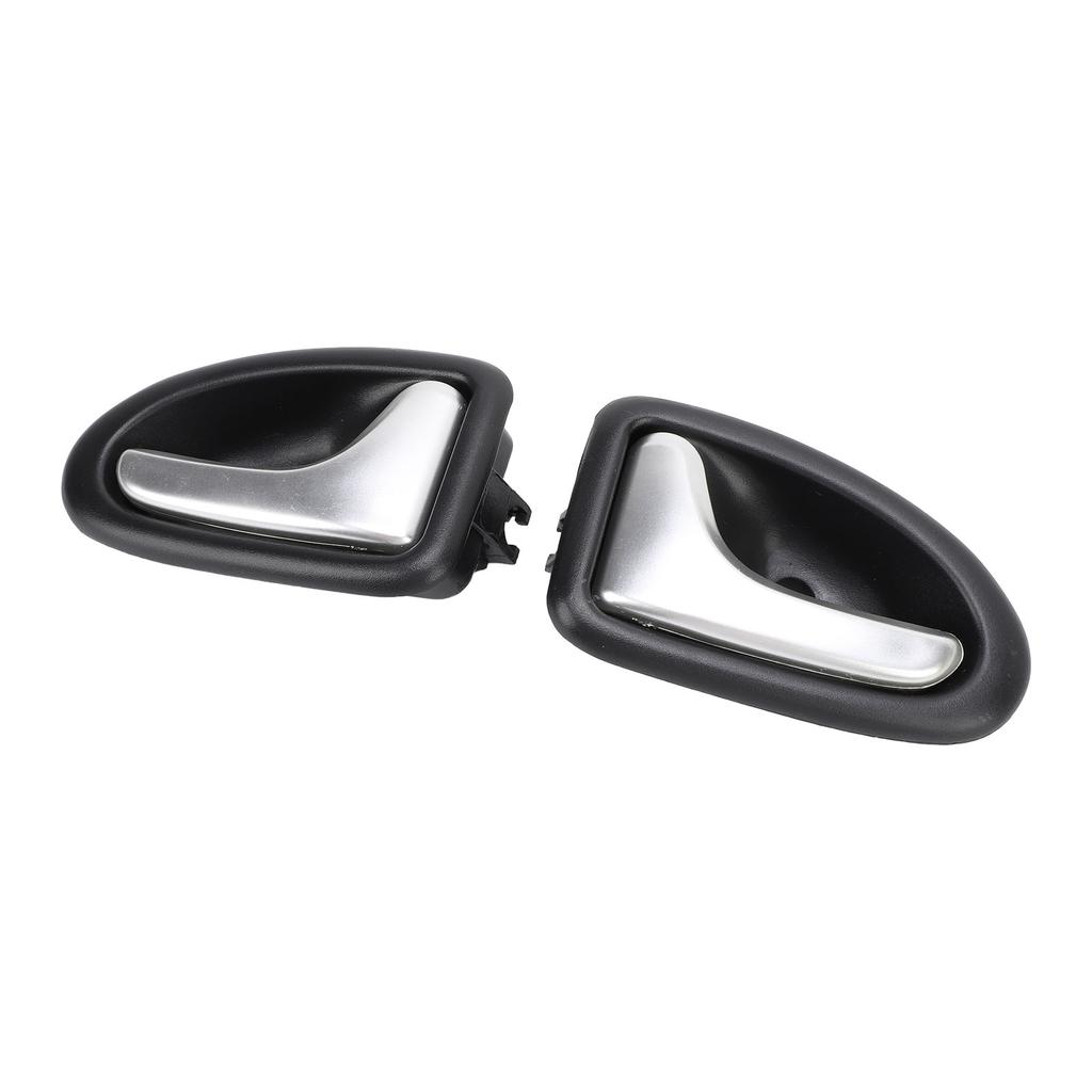 1 Pair Interior Door Handle 7700432708 Left Right Chrome Plated Inside Car Door Handle for CLIO II 1998‑2007