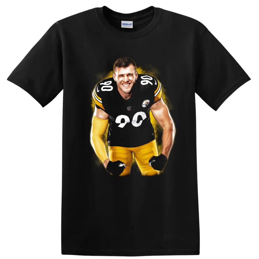 T J Watt T Shirt Pittsburgh Steelers Football Defensive Star Tee
