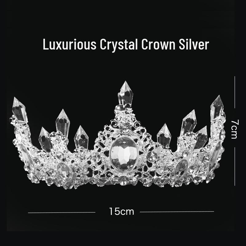 Queen Crown Cake Topper for Adults & Children - Gypsophila Pearl Birthday Decoration