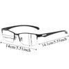 Transparent Anti Blu-ray Glasses Alloy Plastic Men Alloy Sunnies Costume Accessory Lightweight Half-frame Business Glasses