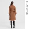 ELLASSAY Women's Merino Wool Blend Stand-Up Collar Coat