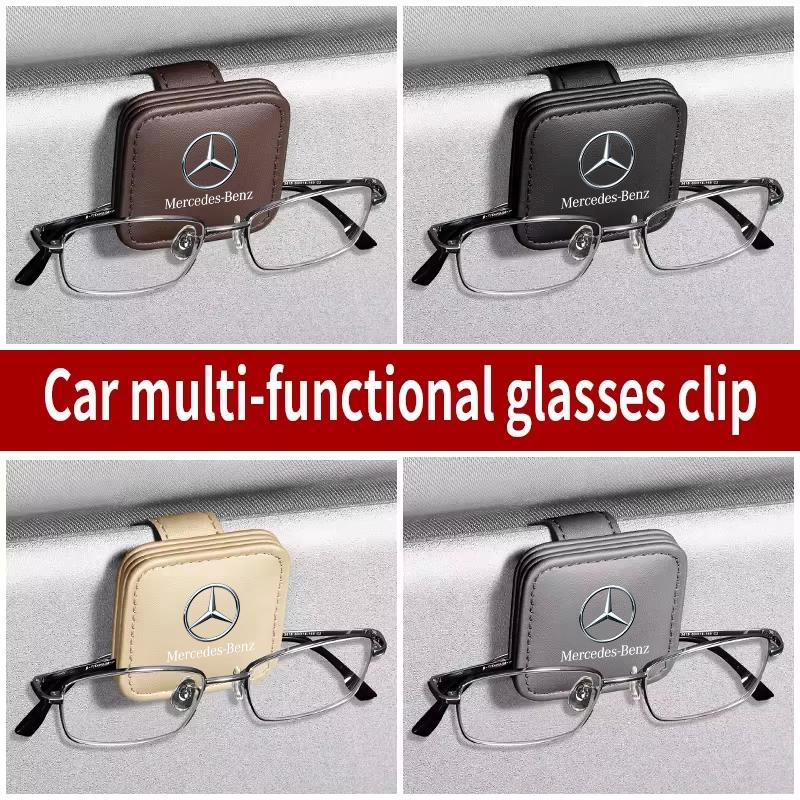 FCM5   Visor Sunglasses Holder Clip Eyeglass Holder For Mercedes Benz B/C/E/S Class W203 W204 W205 W210 W211 W212 W221 Car Accessories