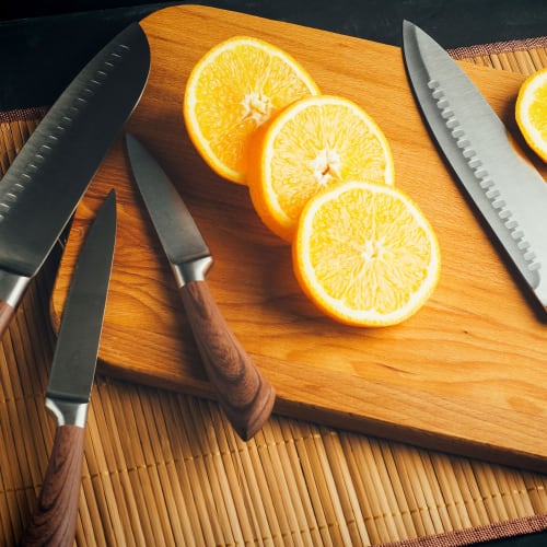 uxcell 4-Piece Knife Sharpening Stone Set, 400/600 Grit Triangular Knife Sharpening Stones for Knives, Scissors, and Kitchen Sharpening Tools