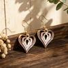 Explosive hollow love environmental protection alloy enamel color earrings European and American style hollow commuting versatile light luxury earring