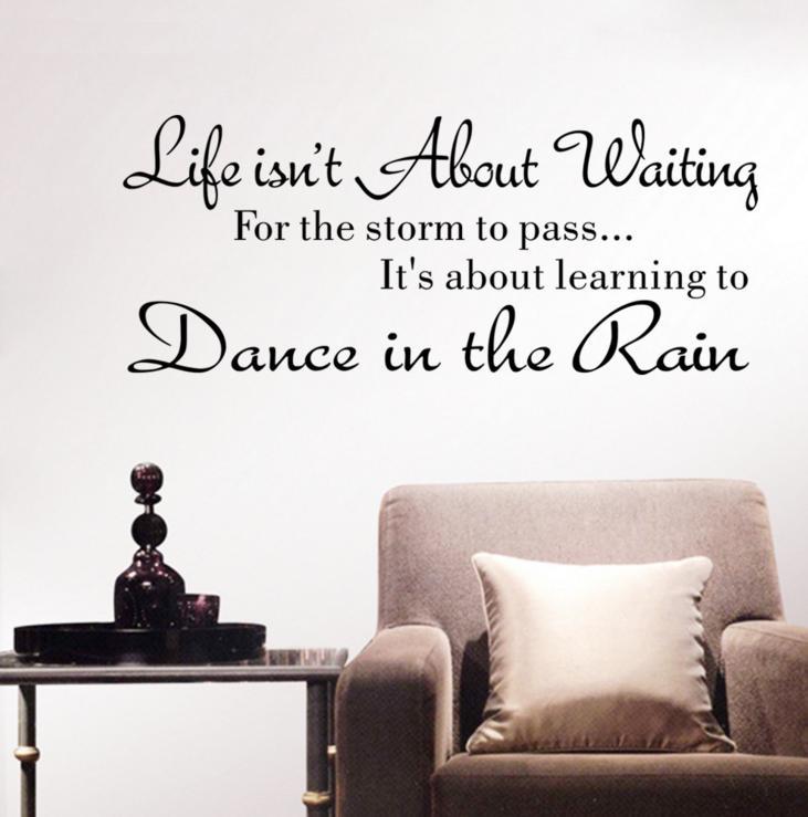 Dance in the rain-wall stickers decoration bedroom wallpaper Home Fresh Decal