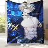 Anime Record of Ragnarok Cartoon Flannel Blanket,Ultra Soft Warm Plush Throw for Home Bedroom Bed Sofa Cover Office Camping