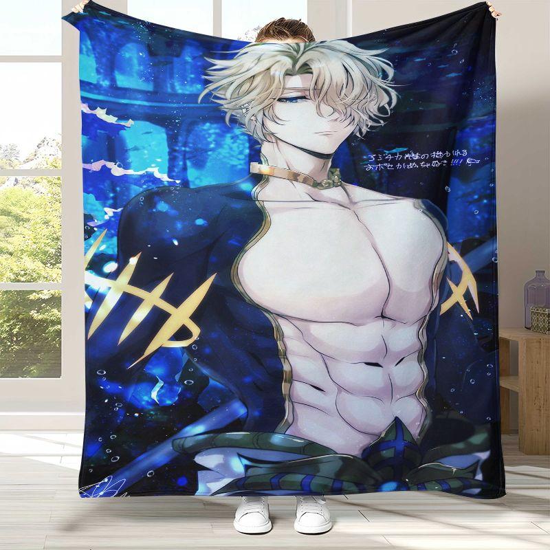 Anime Record of Ragnarok Cartoon Flannel Blanket,Ultra Soft Warm Plush Throw for Home Bedroom Bed Sofa Cover Office Camping
