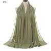 Good Stitching Muslim Chiffon Hijabs for Women Solid Chiffon Shawl Scarf Head Wraps Foulard Femme Hijab Scarves Muslim Turban