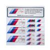For BMW M X1 X3 Car Decoration Strip Trunk Relief Stickers Decals For Bmw M Power Performance E28 E30 E34 E36 E46 E60 E90 F84 F87 X1 X3 X5 X6
