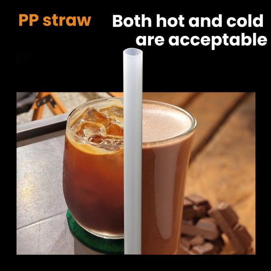 2Pcs Reusable PP Straws for 30/40oz Tumbler Leak-Proof Odorless Straw Replacement Ice Cold Cup Accessory for Home