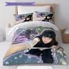 Billie Eilish Custom Name Pattern Bedding,Quilt Set Quilt Cover Pillowcase Home Birthday Gift(1 * duvet cover + 2 * pillowcase, without core)