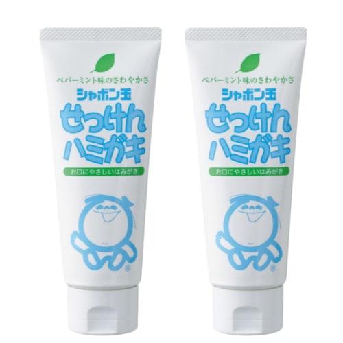

[Set of 2] Soap Bubble Soap Toothpaste, 140g | Toothpaste, Soap Bubble Soap, Fluoride-Free, Additive-Free, Natural, Original Logo Packaging, Size M