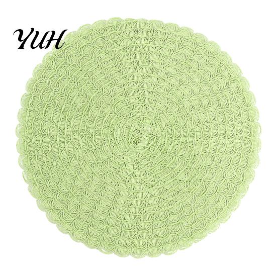 Soft Texture Tableware Coasters Round Insulated Placemat for Dining Table, Heat Resistant Paper Place Mat, Waterproof Oil Proof Non Daily Use Kitchen