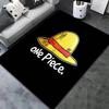 Tapis Tapis Tapis Pirates du Chapeau de Paille One Piece Pour Salon Chambre Maison Décoration de Canapé, Tapis de Sol Antidérapant pour Jouer aux Enfants