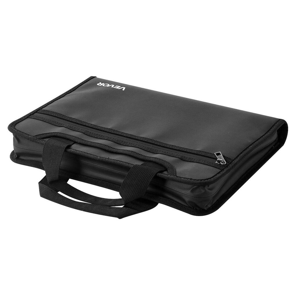 Fireproof Document Bag, 1000 Heat Insulated Fireproof & Waterproof Bag, Portable Multi-Layer File Storage Security Organizer Home Office Travel Use,