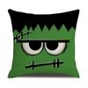 Halloween Holiday Party Decorations Funny Expression Ghost Face Pillow Cover Suitable for Home Living Room Sofa Room Decoration