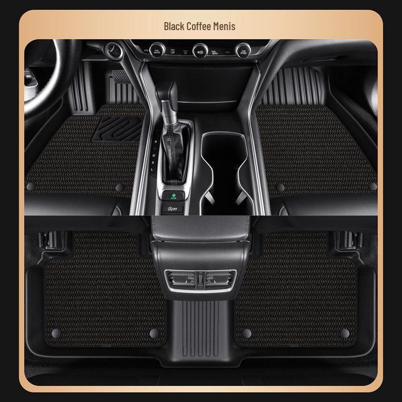 TPE Car Floor Mats for Buick LaCrosse 09-25 Models - Double Layer, Half-Surround, Luxury Starry Sky Design.