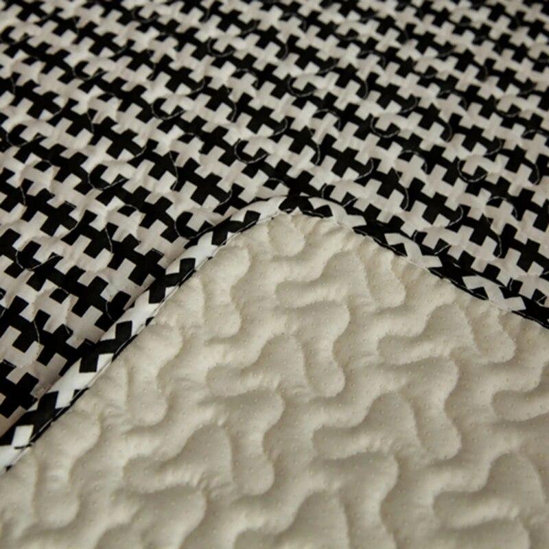 Nordic Black White Plaid Sofa Covers Cotton Soft Cushion Case Modern Four Seasons Non-slip Sofas Towel L-shaped Home Protective