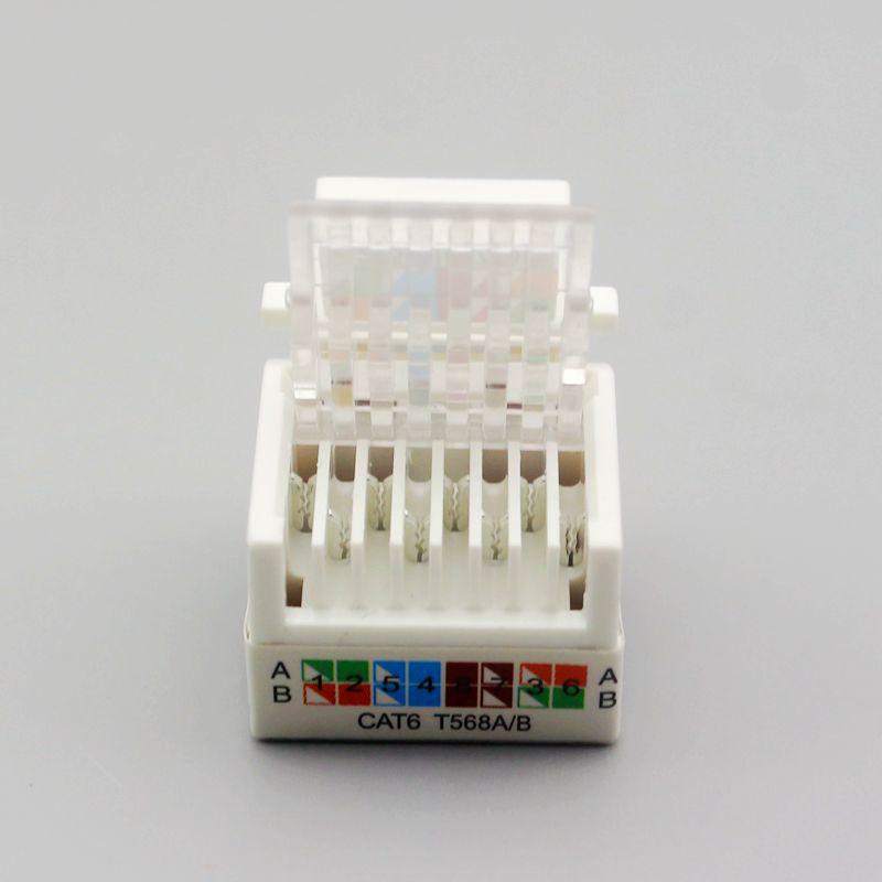 No-Punch CAT6 RJ45 Netzwerkkabelmodul & Gigabit-Einbaubuchse
