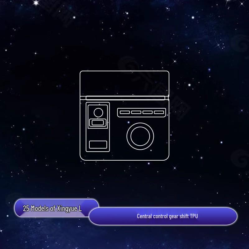 Geely Xingyue L Accessories: Navigation Screen Protector, Door Panel Protector, Central Control Sticker