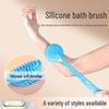 Double-sided Long Handle Silicone Bath Brush Massage & Cleaning Back Scrubber