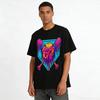 Street Style Loose Tee Melting Baseball No.67 Graphic Print Top Pure Cotton T-shirt