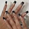 Chrome Hearts Cross Dark Ballet Press-On Nails - Spicy Cool Style, Pre-Glued Tips