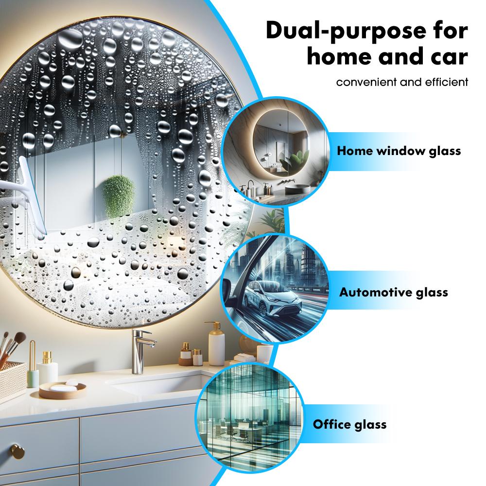 Window Glass Scraper Car Wash Tools Snow Remover In Winter Home Bathroom Wall Kitchen Cleaning Tool Soft TPR Ergonomic Handle