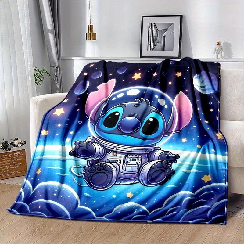 1pc Stitch Printing Blanket - Soft, All-Season Throw for Office Blanket, Personalized Gift with Adorable Cartoon Design