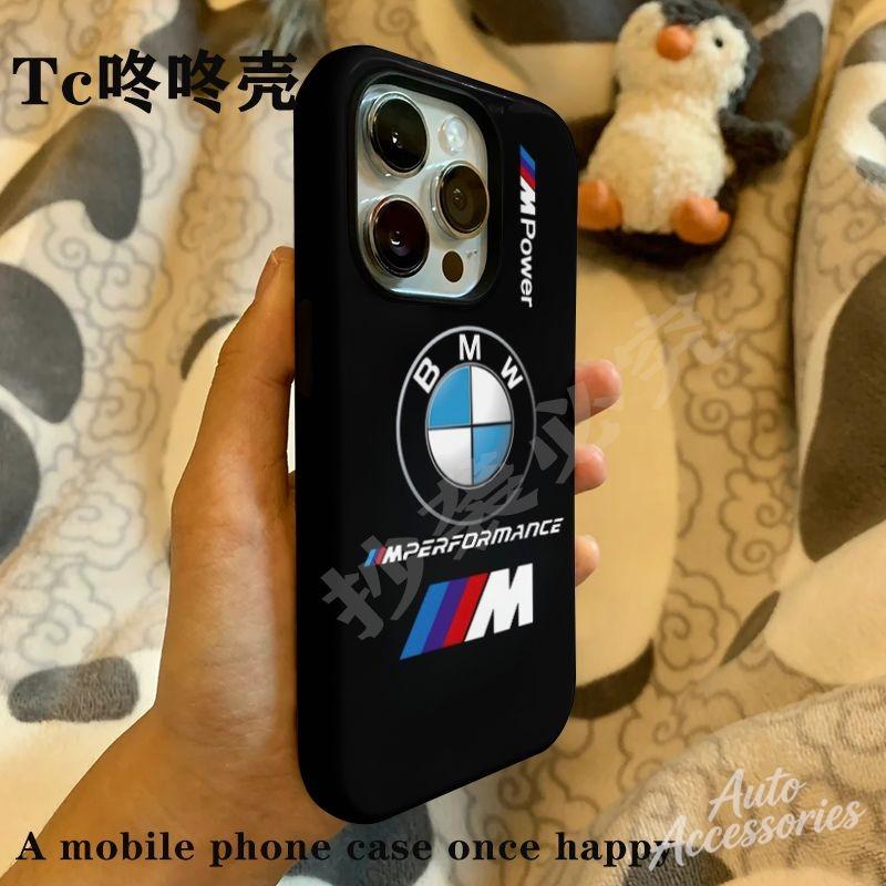 YMDM4 For IPhone 16 15 14 13 12 11 Pro Max Trendy Phone Case For BMW M Power Performance Shockproof Shell Phone Protect Cover Sticker