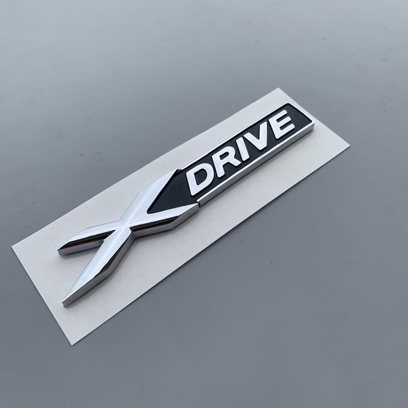 3D Car Rear Trunk Badge Emblem Xdrive Sticker Nameplate Logo For BMW X Drive E90 E46 320d 320i 530d E36 E60 F10 G20 Accessories DI3