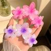 1pcs/2pcs Candy Colors Large Flower Hair Clip for Women Elegant Temperament Shark Clip able Girl Hair Claw
