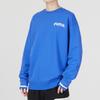 Puma Embroidered Logo Crew Neck Sweatshirt Men Tops Blue 620614-92