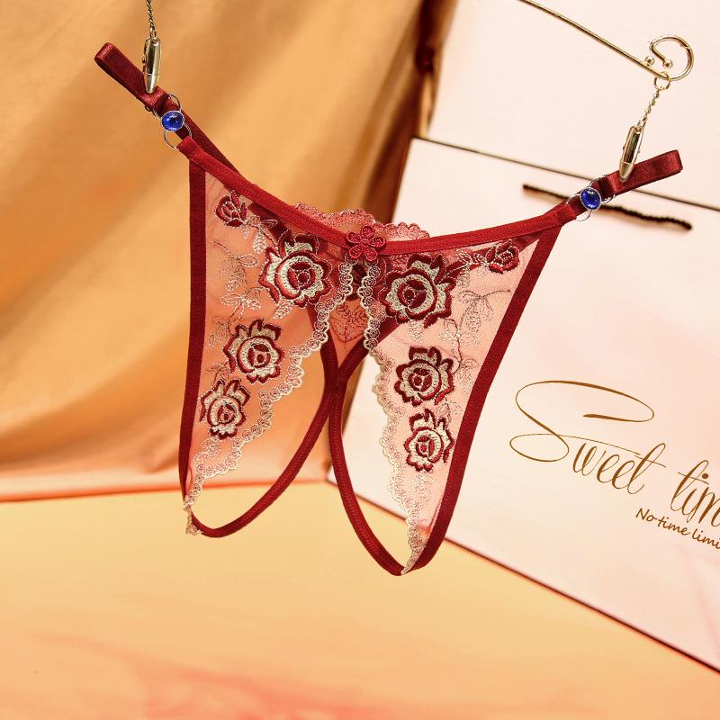 Light Ripe Women's Fancy Adjustable Belt Women's Large Size Panties Sexy Open Crotch Bed Hot Flirting Temptation Thong