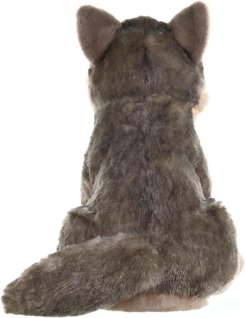 Wild Republic Wolf Plush Realistic Soft W18 x D38 x H26cm Toy, Material, Cuddlekins, (10963)