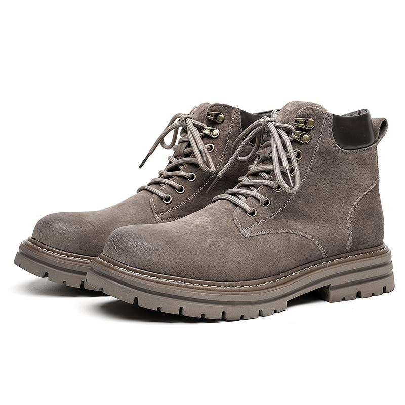 Fashion Autumn and Winter Men Boots Thick Bottom Wear resistant Lace Business Outdoor Training Brand Chelsea Boots Size 38-44 Men Boots