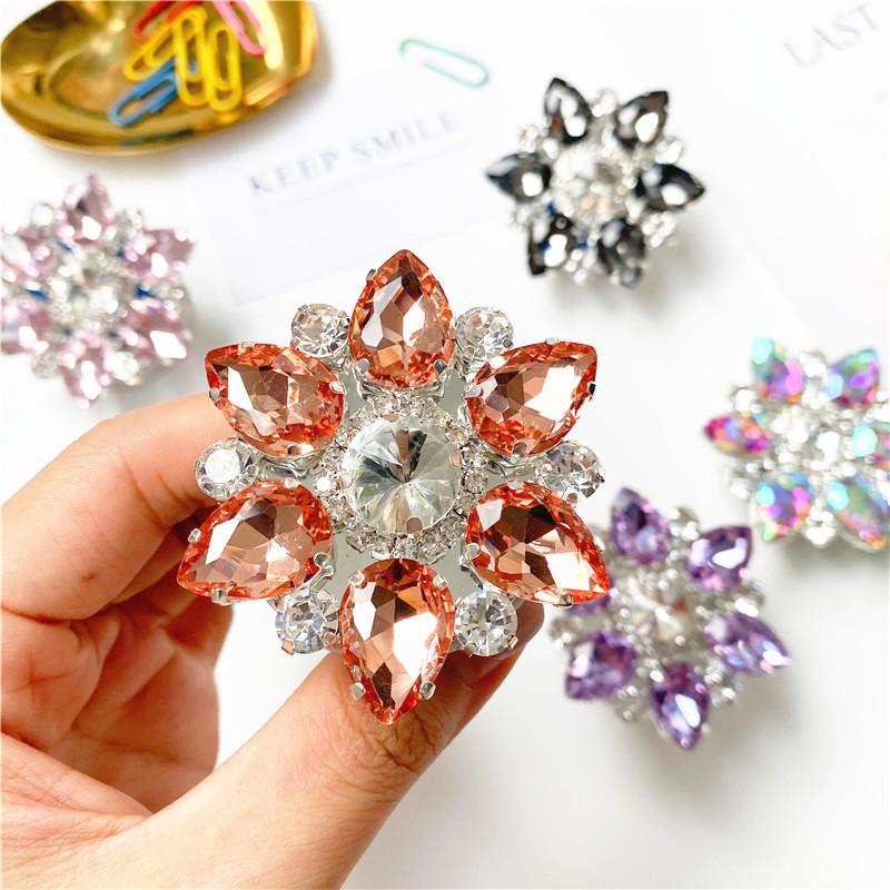 Gemstone Diamond Mobile Phone Holder, Ring, Lazy Anti-Drop Rhinestone Ring Holder, Finger Buckle Ring, Trendy Women'S Model.