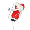 Neues Hängedekor Indoor/Outdoor Weihnachtsmann Weihnachten Ornamente Wand Fenster Hängend Kletterseil Puppe