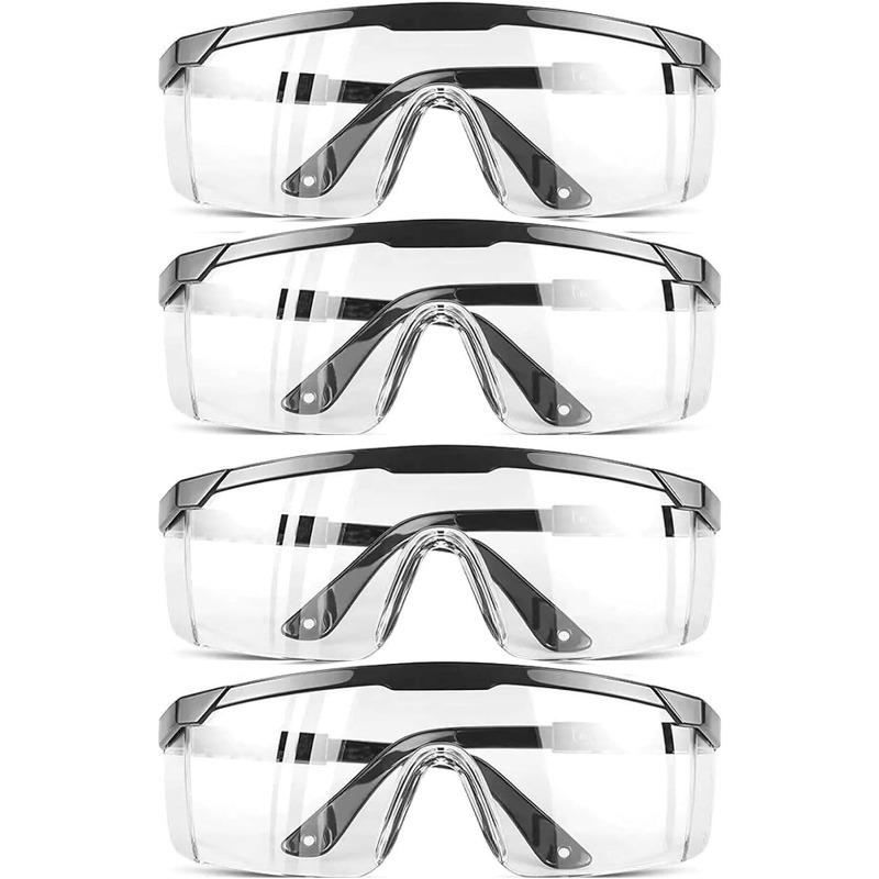 1PC Safety GlassesClear Anti-Fog Goggles Over Spec Glasses Protective Eye Wear Industrial Approved Wide Vision