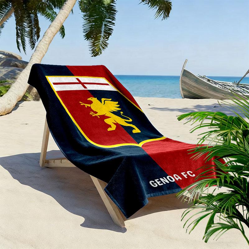 Genoa CFC Beach Towel, Large Soft Quick Dry Towel for Beach Camping Swimming