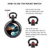 Vintage Retro Schwarz Doppelberg Yinyang Quarz Unisex Herren Damen Taschenuhr Quarz Halskette Anhänger Uhr Kette Lässig Klassisches Zifferblatt Schmuck Geschenk