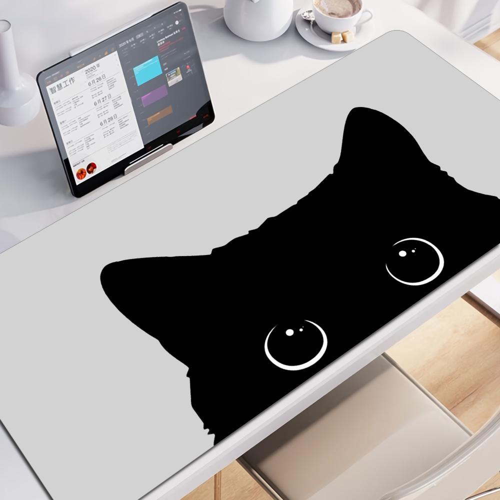 Cat Mouse Pad Gamer Mousepads Lock Edge Gaming Mousepad Mouse Mat Large Keyboard Mat Desk Pad for Computer Laptop