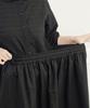 Chikita Light Cotton Shirred Flare Skirt Black