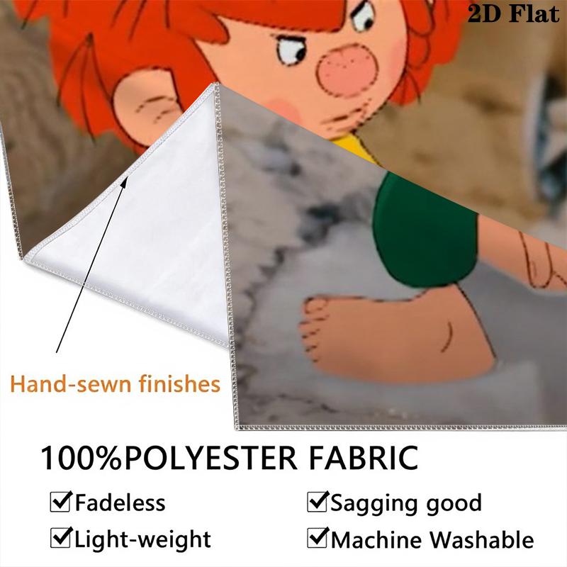 Meister Eder Und Sein Pumuckl Wall Tapestry Aesthetic Wall Hanging Printed Fabric Blanket Decorative Tapestries for Bedroom Living Room Home Decor