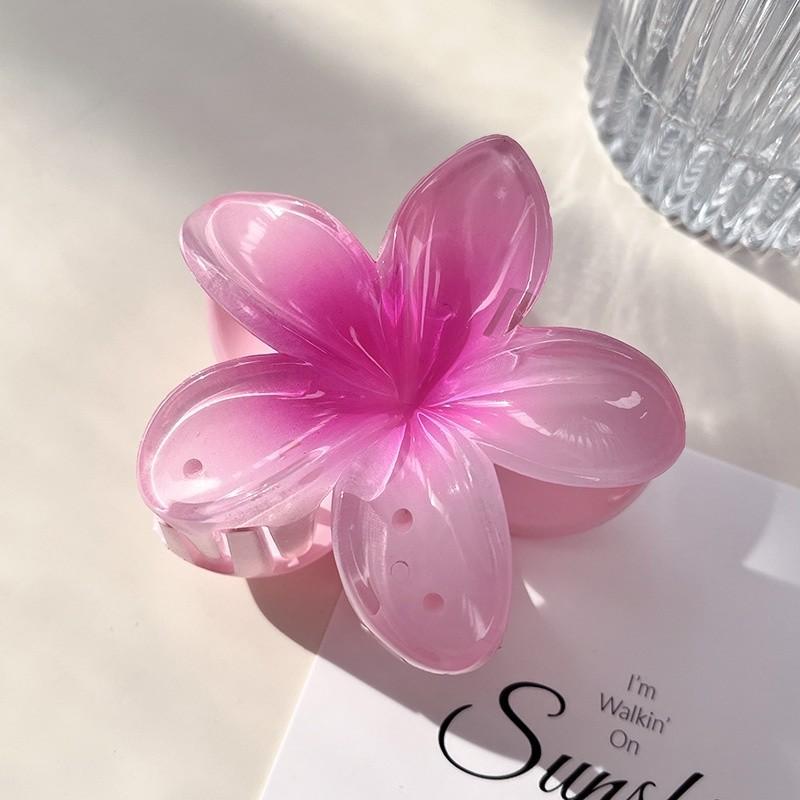 17KM Hawaiian Flower Hair Clip for Women Korean Candy Color Big Hairpin Hair Accessories