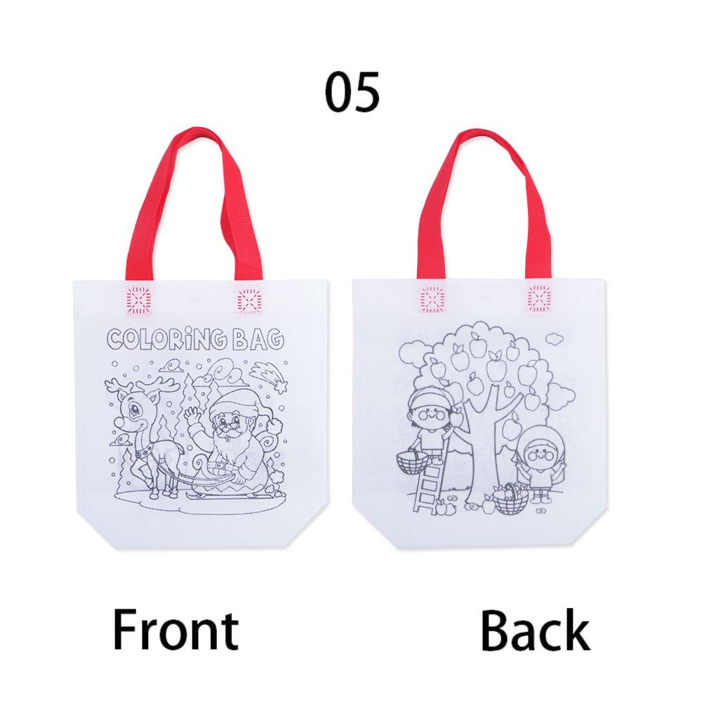 DIY Non-woven Graffiti Bag Double-Sided Early Childhood Education Painting Toys  Children