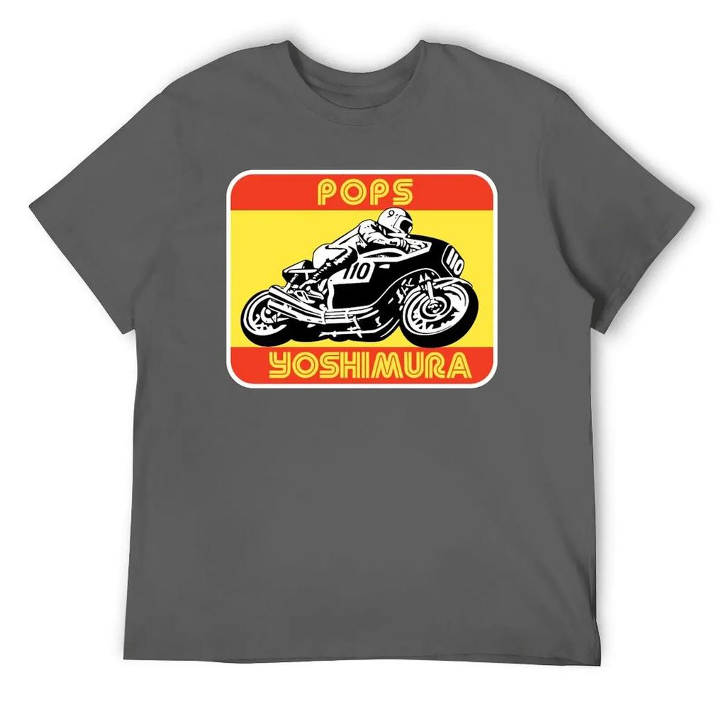 Sport T-shirts Hot Sale Funny Novelty Home Eur Size POPS Yoshimura Classic Round Neck T-shirt clothing harajuku